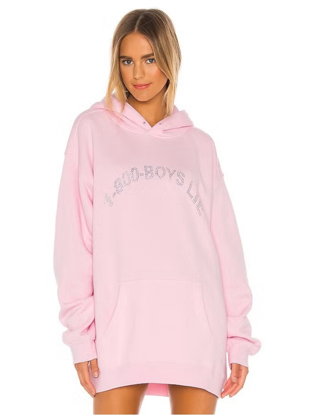 Boys Lie Pink Oversized Hoodie [One Size]